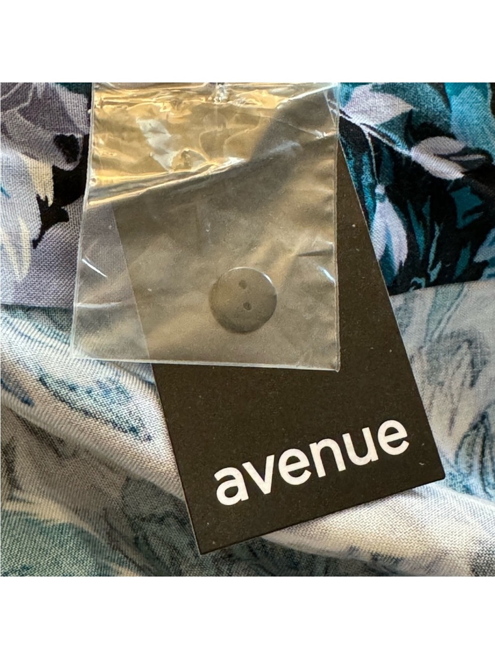 Avenue Black and Blue Floral Maxi Dress - Picture 5 of 5